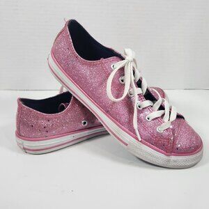 Converse All Star Lowtop Pink Glitter Size 6